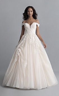 belle themed wedding dress