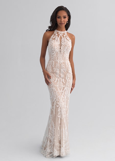 Form Fitting Special Occasion Gown with Beaded Embroidery on Crepe |  Morilee | Mother of the bride dresses, Sequin evening gowns, Beautiful evening  gowns