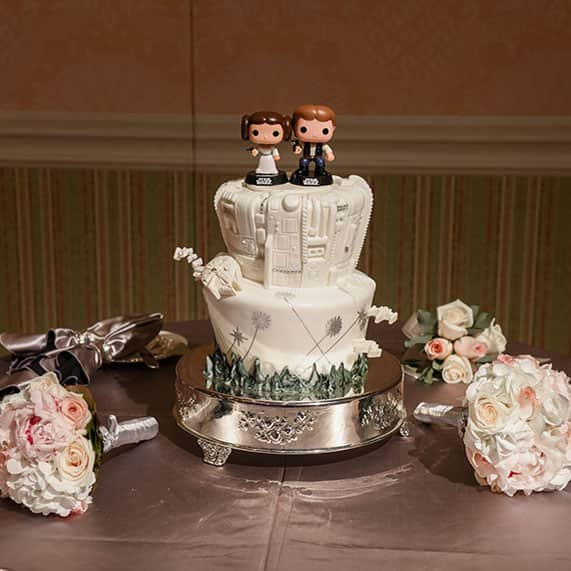 Wedding Cake Wednesday: Han Solo and Princess Leia | Disney Weddings