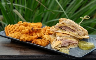 A sign for ESPN Wide World of Sports Grill